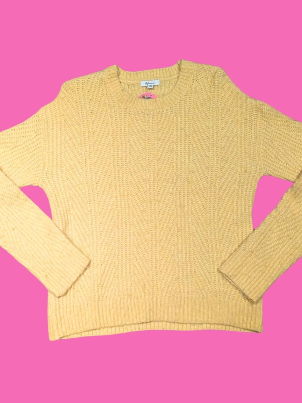 Yellow Synthetics Sweater Size XXS